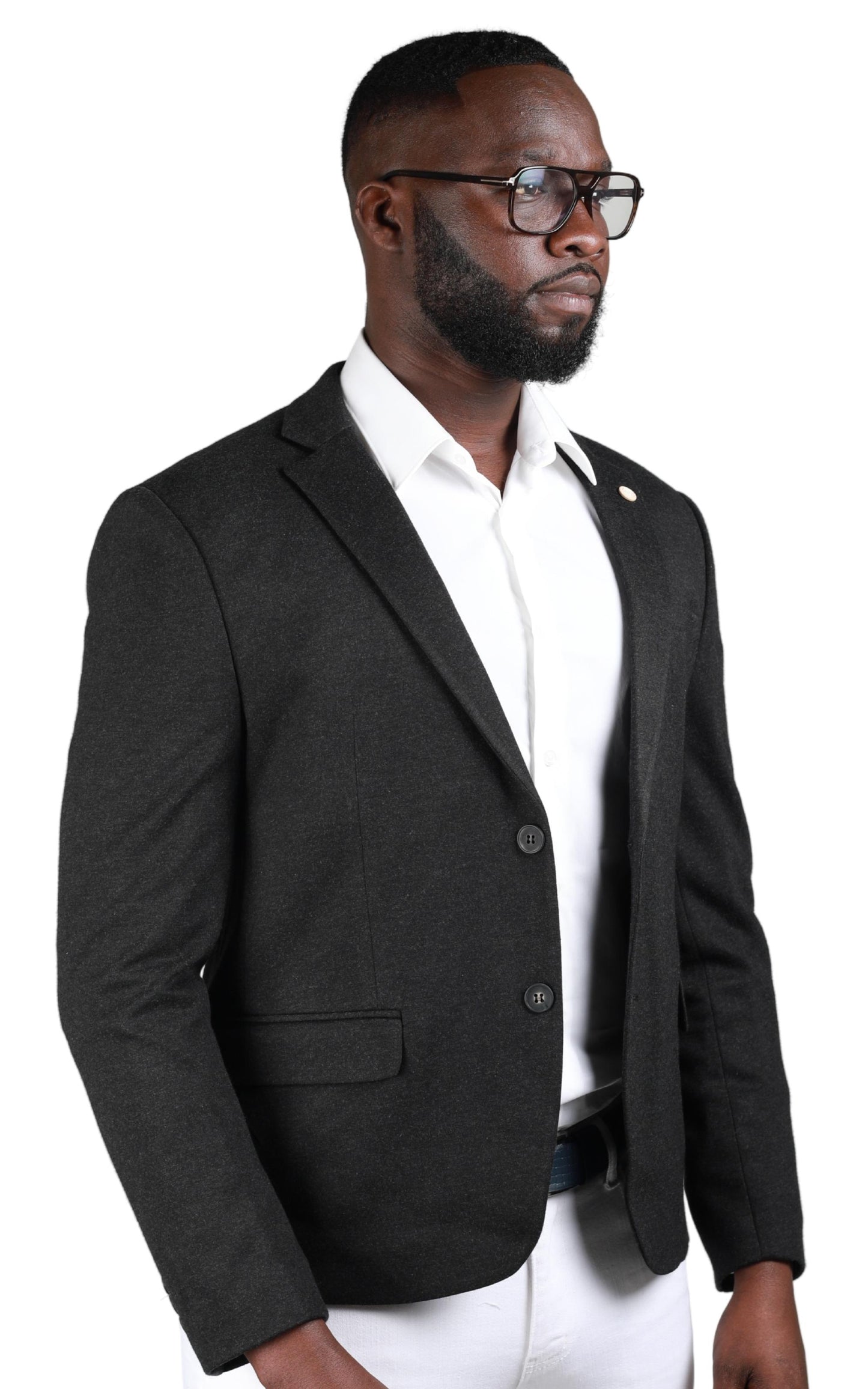 Blazer Homme Slim Fit Deux Boutons Ref. RR Ecrin Couleur Noir 22€ HT/Unité