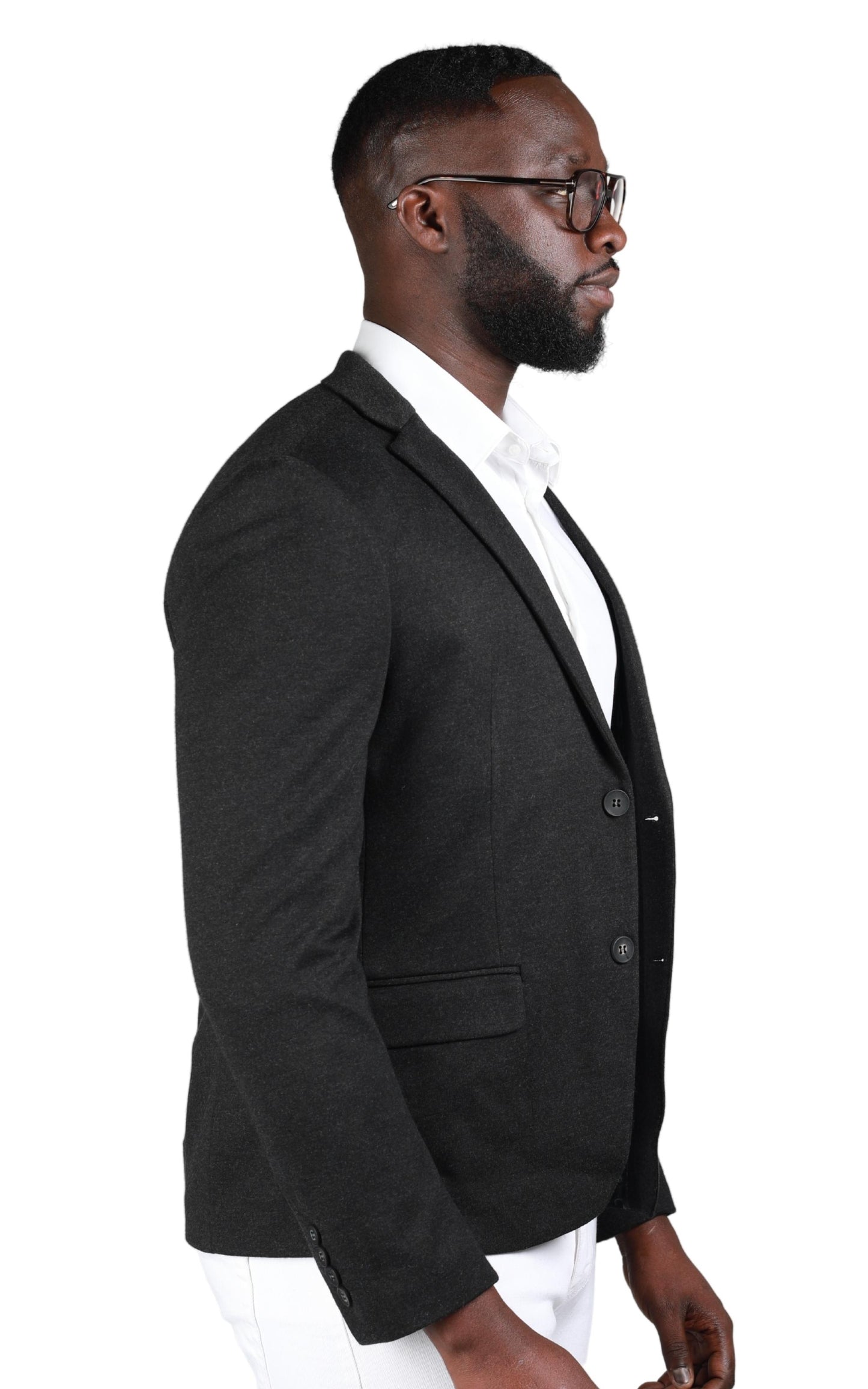 Blazer Homme Slim Fit Deux Boutons Ref. RR Ecrin Couleur Noir 22€ HT/Unité