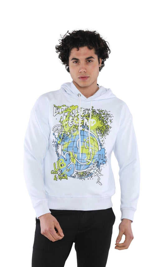 Sweatshirt Imprimé 22KO 5020 en Blanc 12€ HT/unité