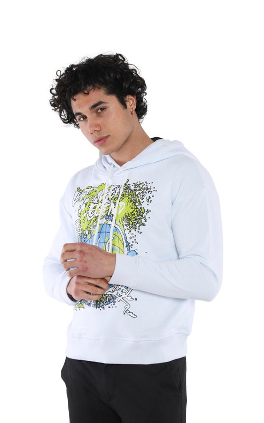 Sweatshirt Imprimé 22KO 5020 en Blanc 12€ HT/unité