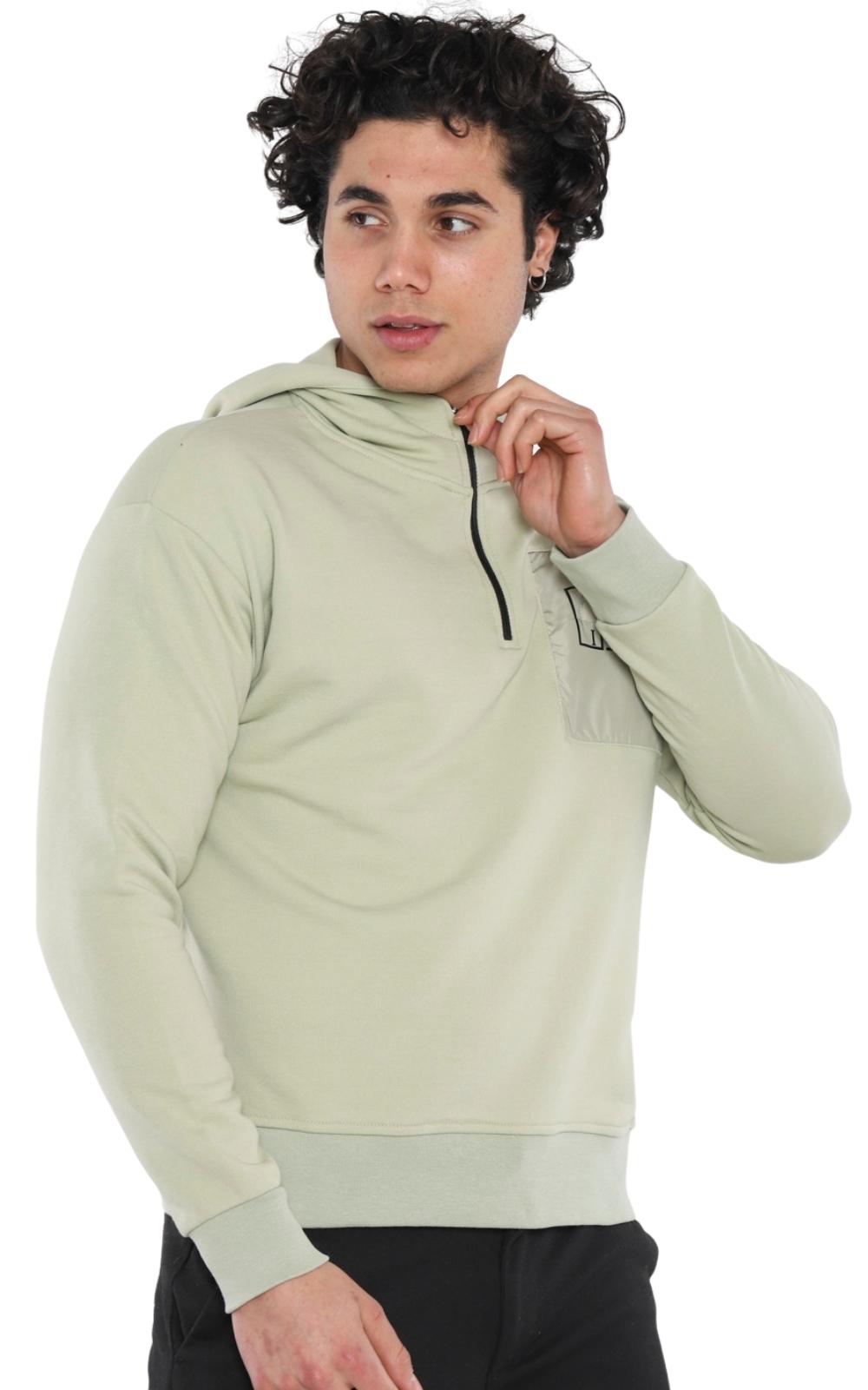 Sweatshirt Imprimé Ref. 22KO 5012 Couleur Olive 12€ HT/Unité