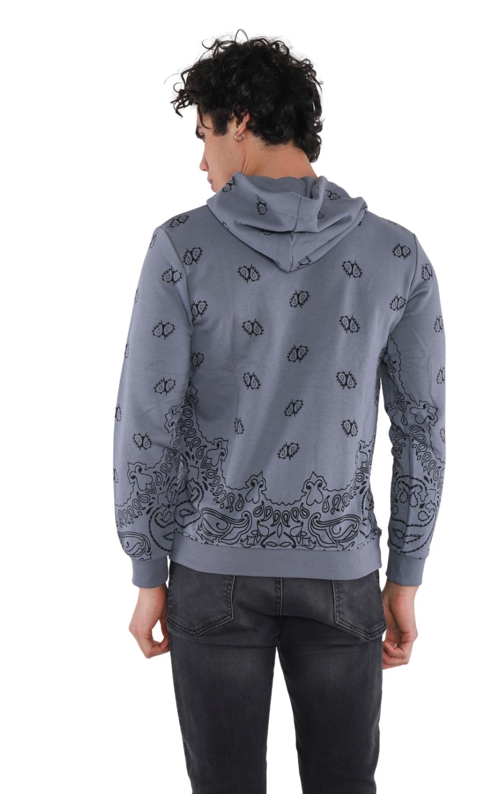 Sweatshirt Imprimé  Ref. 22KK 501 Couleur Gris 12€ HT/Unité